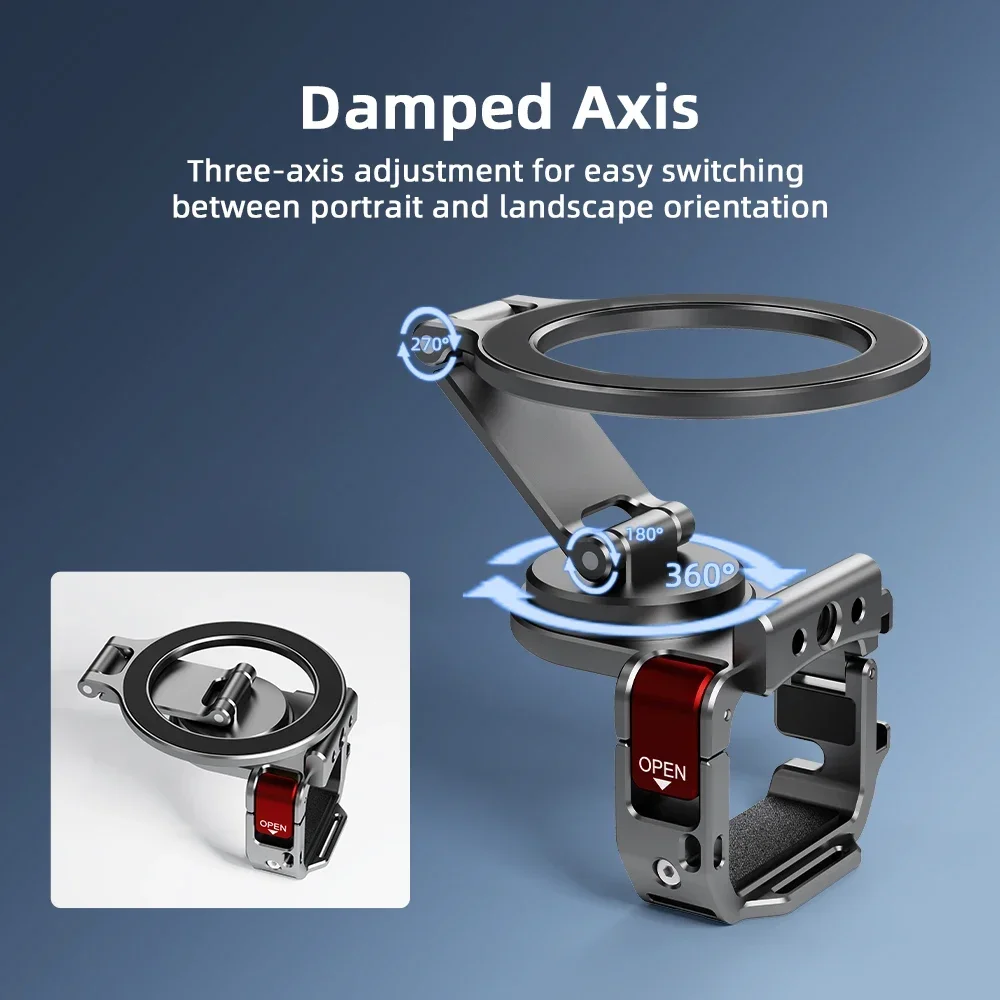 Holder Stand for DJI OSMO POCKET 3 Mount Bracket Magnetic Holder Bracket Expansion Protective Case Bezel