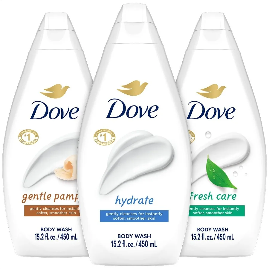 

Body Wash Variety 3Pack Hydrate Fresh Care and Gentle Pamper 15.22 Oz Ea