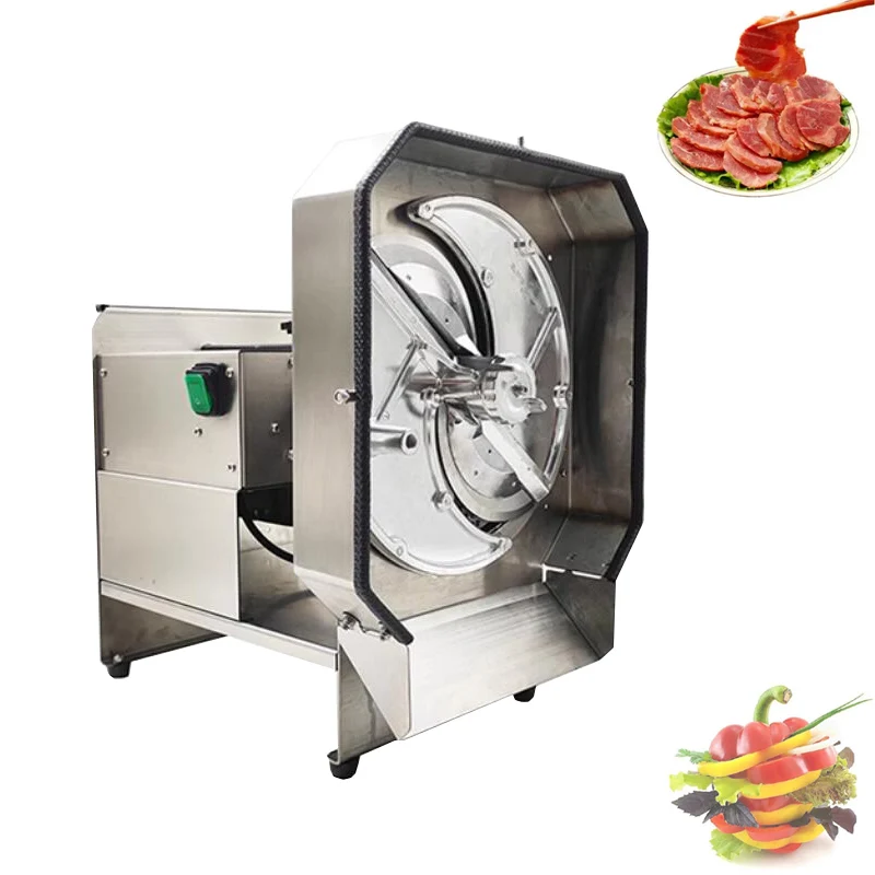 Automatic Commercial Small Electric Cooked Meat Slicing Machine Cooked Beef Mutton Slicing Equipment Vegetable Cutting Slicing M
