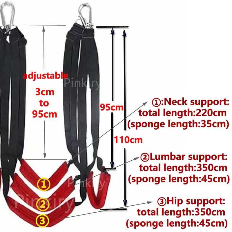 Four and Five Pad Soft Sex Swing Sex Furniture Fetish Bondage Adult Game Seat & Leg Pad Hanging Sex Toys Couples Flirt BDSM