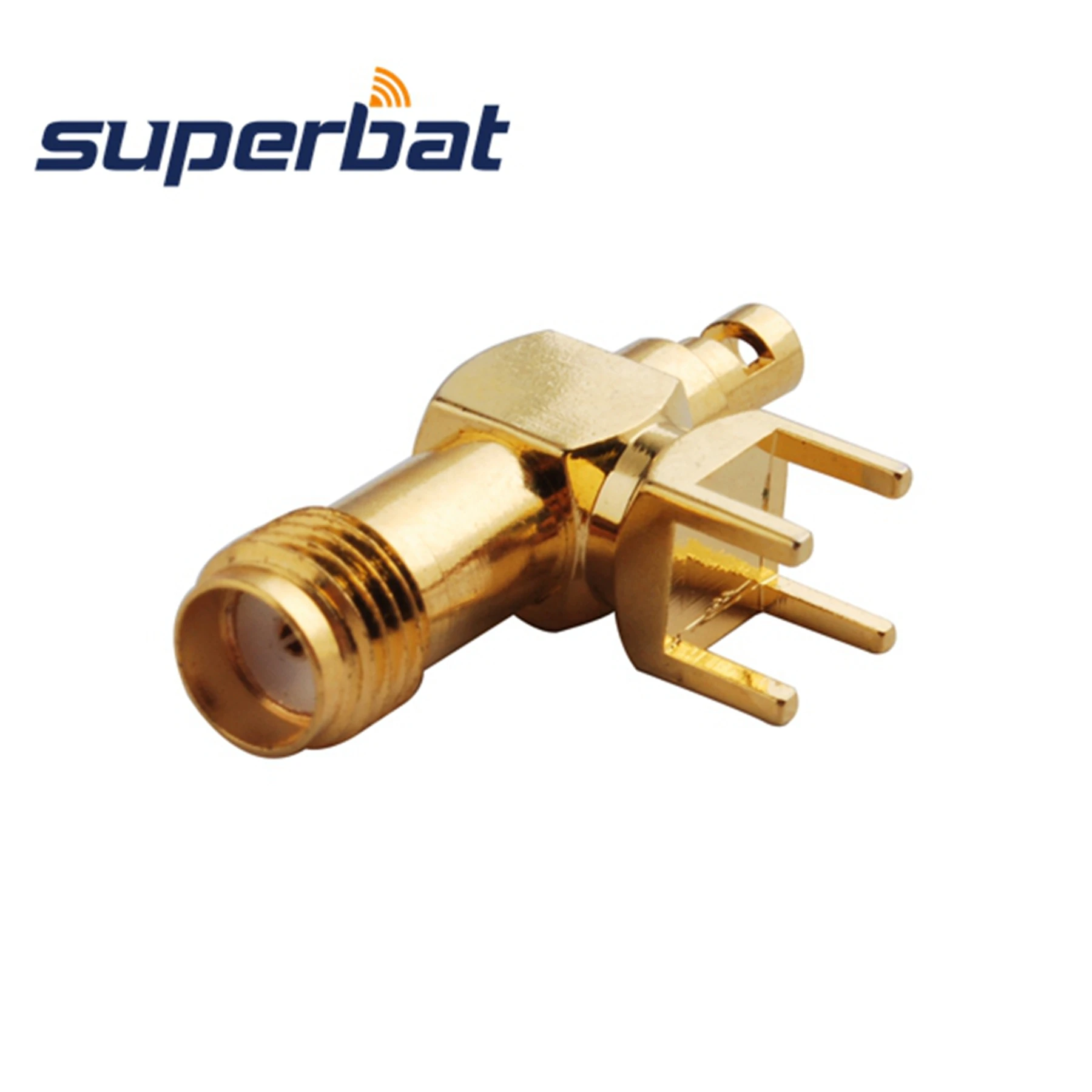 Superbat SMA Thru Hole PCB Mount & Strainght RF Coaxial Connector สำหรับ1.13มม.