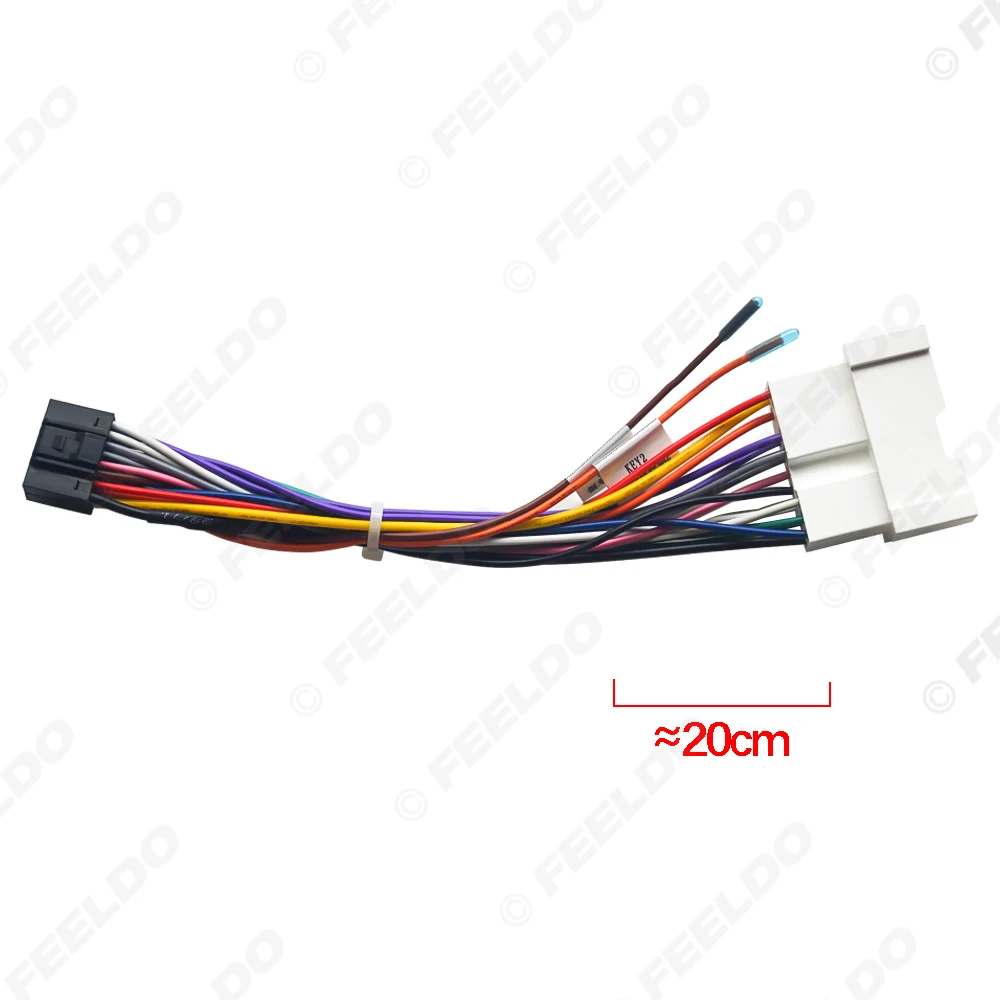 راديو ستيريو بالسيارة 16PIN محول الأسلاك تسخير لشركة هيونداي توكسون إلنترا الصوت السلطة كالبي سلك التوصيل