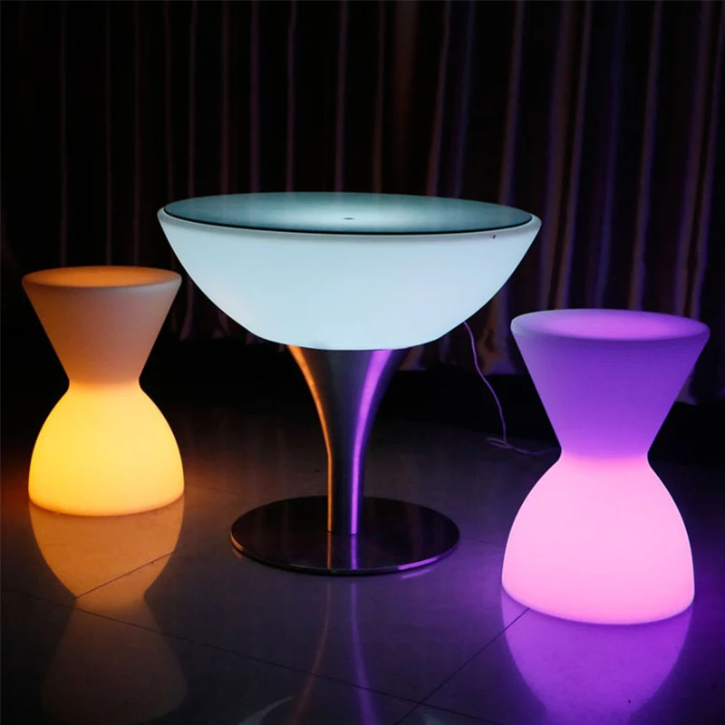 SOURA Modern Led Atmosphere Night Light Creative Luminescence Stool Waterproof Decor Bedroom Restaurant Bar With Remote