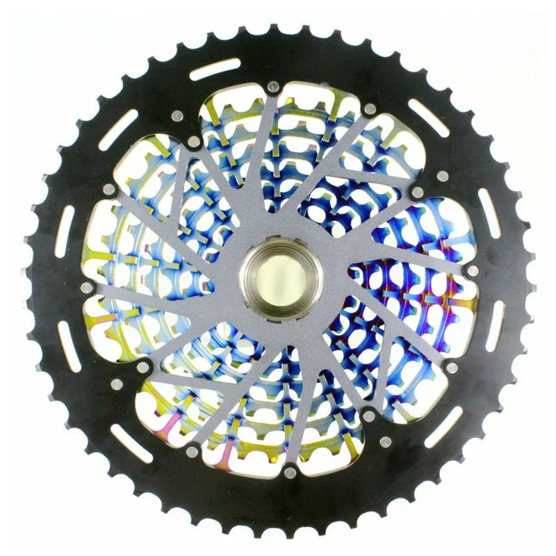 MTB 11 Speed 9-50T Cassette XD Cassette Rainbow  Mountain Bike Flywheel Durable