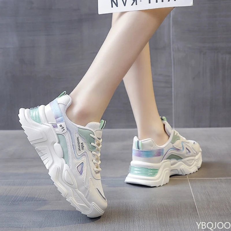 Large size autumn fashion breathable lightweight casual comfortable women's shoes versatile flat bottom women's shoes Designer