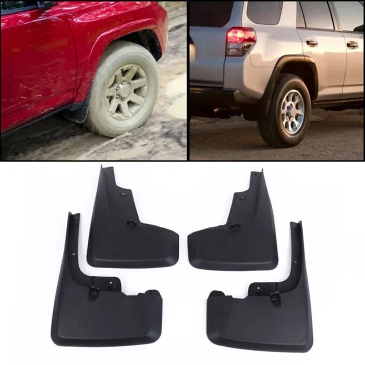 1Set Car Splash Guards Mud Flaps for Toyota 4Runner 4-Door Sport Utility 4.0L V6 2010-2023 Tire Fenders