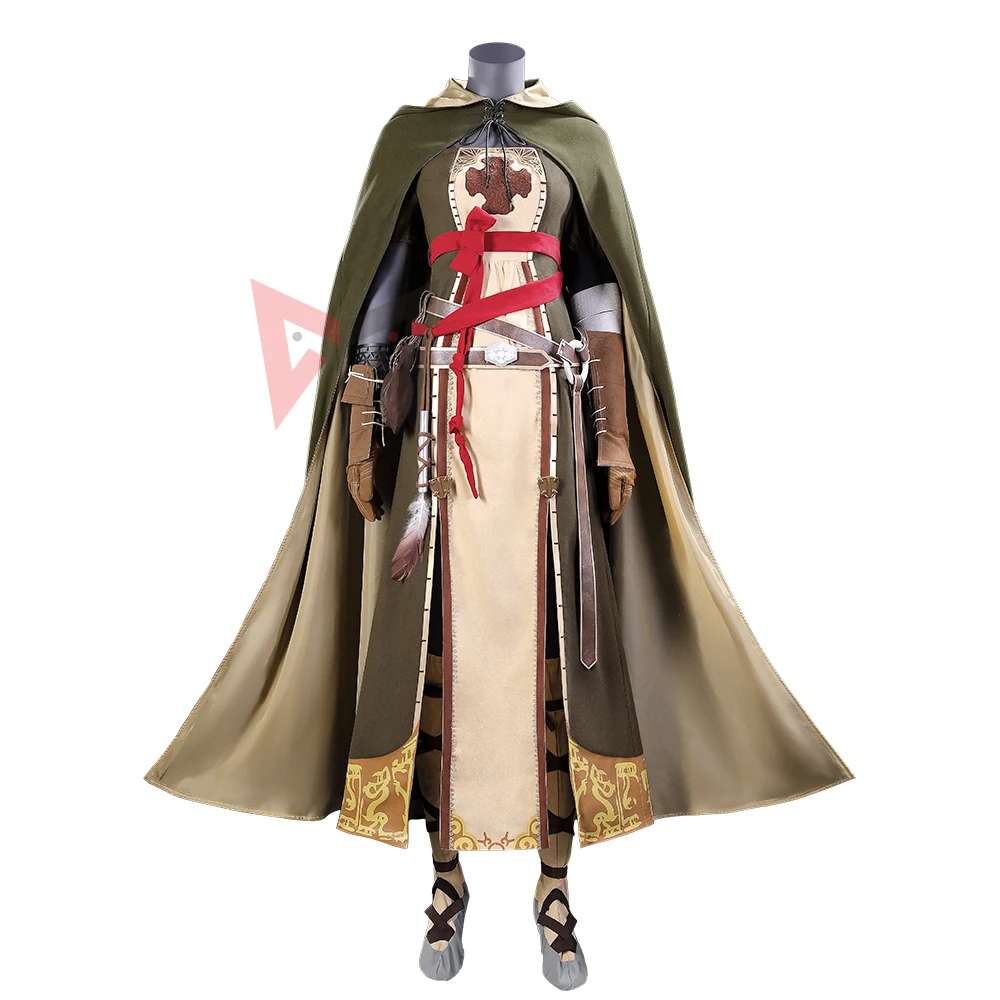 Nuevo disfraz de cosplay de Dark Souls II Scholar Of The First Sin Shanalotte, vestido, capa y cinturón para fiesta de juegos, Halloween, hecho a medida