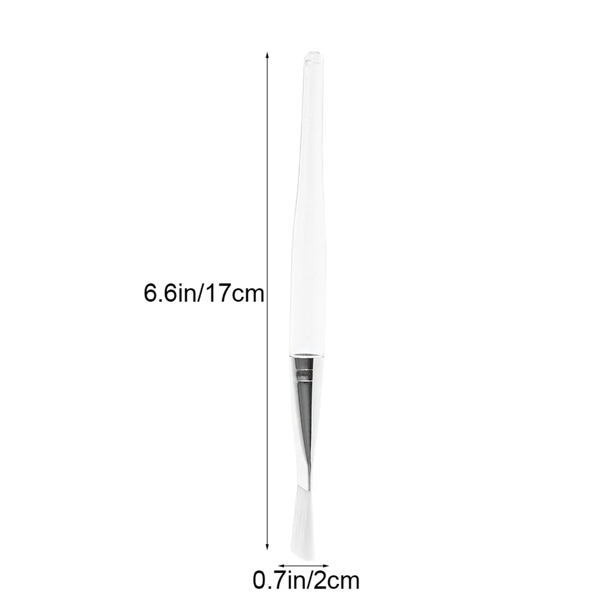 Brosse pour masque Facial, poignée en cristal Transparent, Application lisse pour le visage, outils de soins de la peau, tige applicatrice de maquillage, DIY, 10 pièces