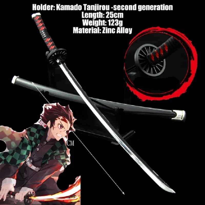 Katana Demon Slayer Sword Metal Simulation Katana Kimetsu No Yaiba Anime Manga Toys Real Katana Swords Sword Bedroom Decor