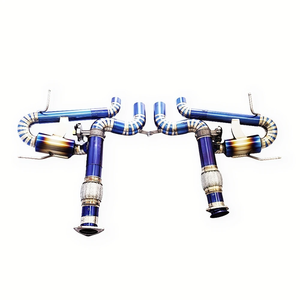 daHigh-performance titanium alloy cat-back exhaust system for Chevrolet Corvette C8 Z06