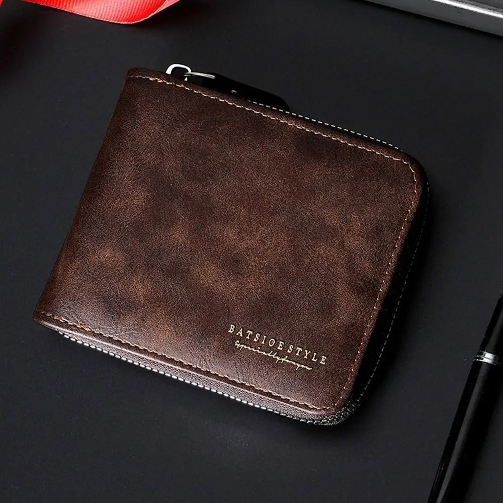 

Деловой мужской кошелек из искусственной кожи, многофункциональный деловой кошелек большой емкости, квадратный роскошный студенческий кошелек, предметы первой необходимости для путешествий