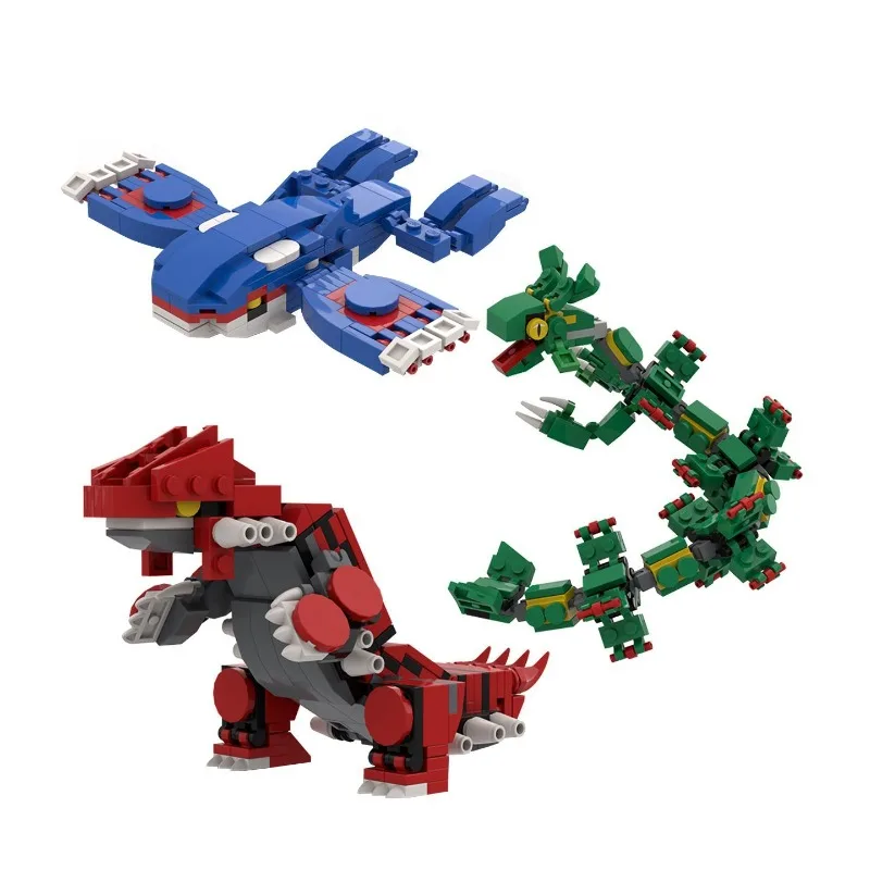 

Pok é mon Building Blocks Lie Empty Sitting Toy Gaioka Model Pok é mon Gulado Beast Handmade Ornament