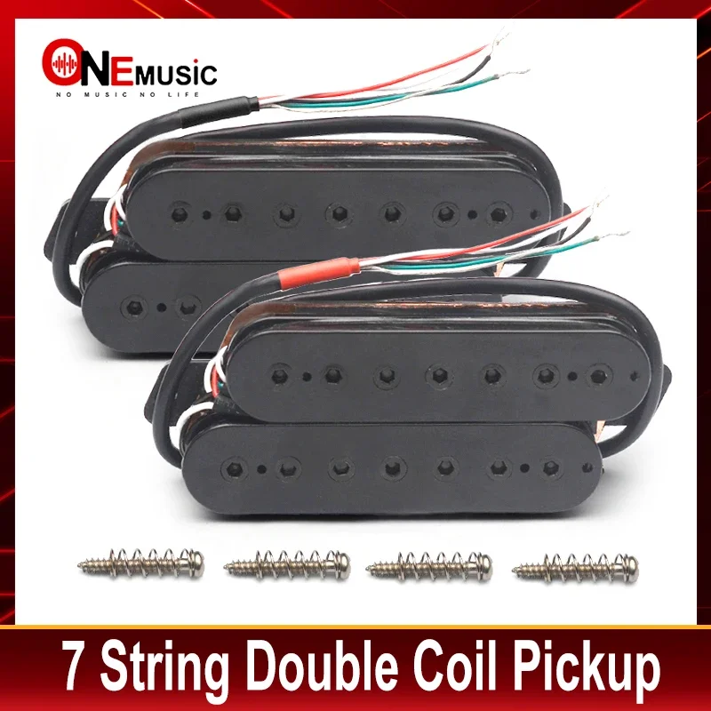 Fan Fret Pickup 7 String Humbucker N-8.8k/B-14.2K 4 Conductor Cable Output Coil Splitting Guitar Pickup