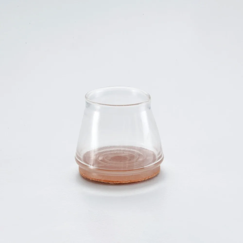 

4 шт., круглые защитные колпачки для ножек стула, силиконовые накладки без царапин, мебельные накладки, уменьшающие шум, прозрачные чехлы для мебельных ножек для дома