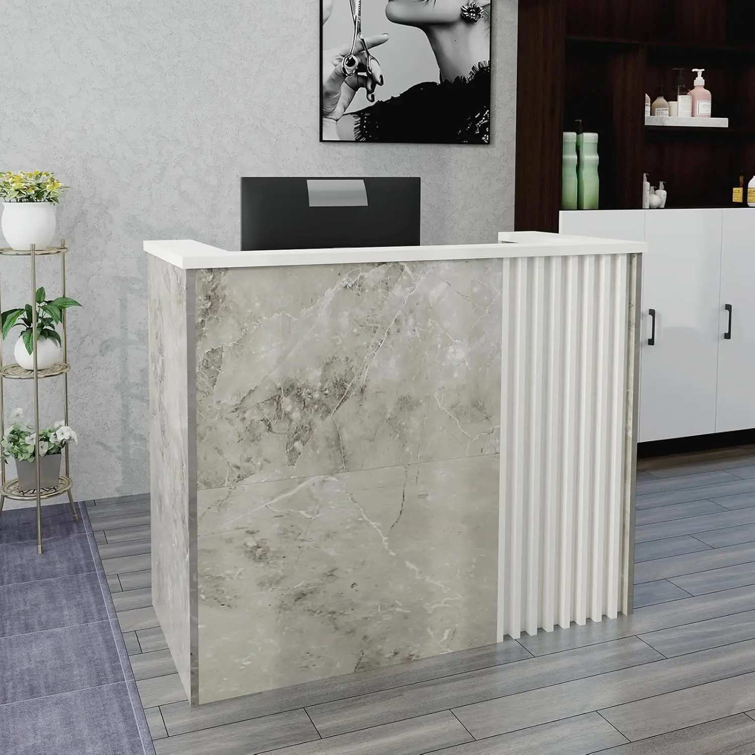 

Modern Reception Desk With Counter Front Desk Reception Counter With Lockable Drawers Retail Large Counter Table Checkout