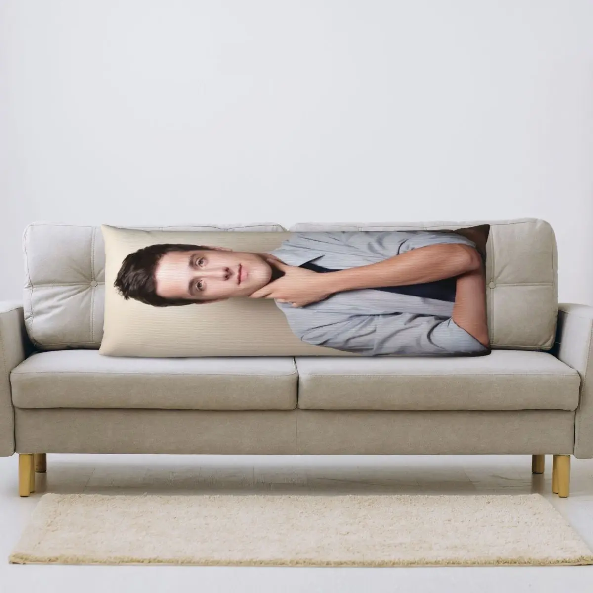 Long Body Pillowcase Josh Hutcherson (6) 20x60in Pillow Cover Comfortable Home Decor Customizable Patterns