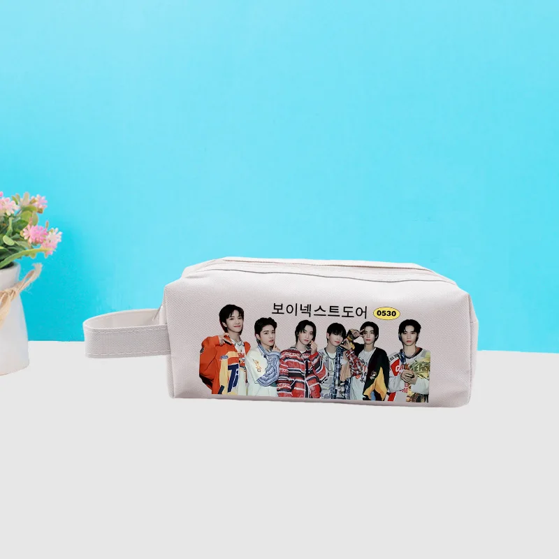 Kpop Idol BOYNEXTDOOR New Pencil Box RIWOO SUNGHO JAEHYUN TAESAN Student borse di cancelleria di alta qualità Fans Collection Gifts