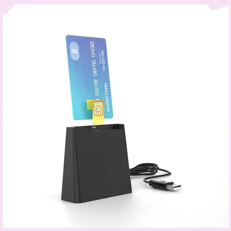 B24B USB Smart Card Reader ISO7816 Chip For Bank Card ID Card Class A, Class B And Class C (5V, 3V And 1.8V) Smart Cards