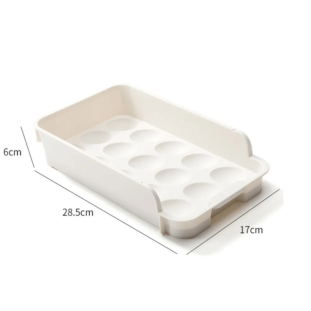 1Pcs Stackable Egg Storage Box Refrigerator Drawer-type Egg Box Container Home Kitchen Egg Holder Organizer