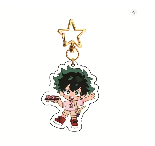 Acrylic Keychain Bag Pendant For My Hero Academia Izuku Midoriya Anime Keychain Collection Accessories anime character Gift view 3