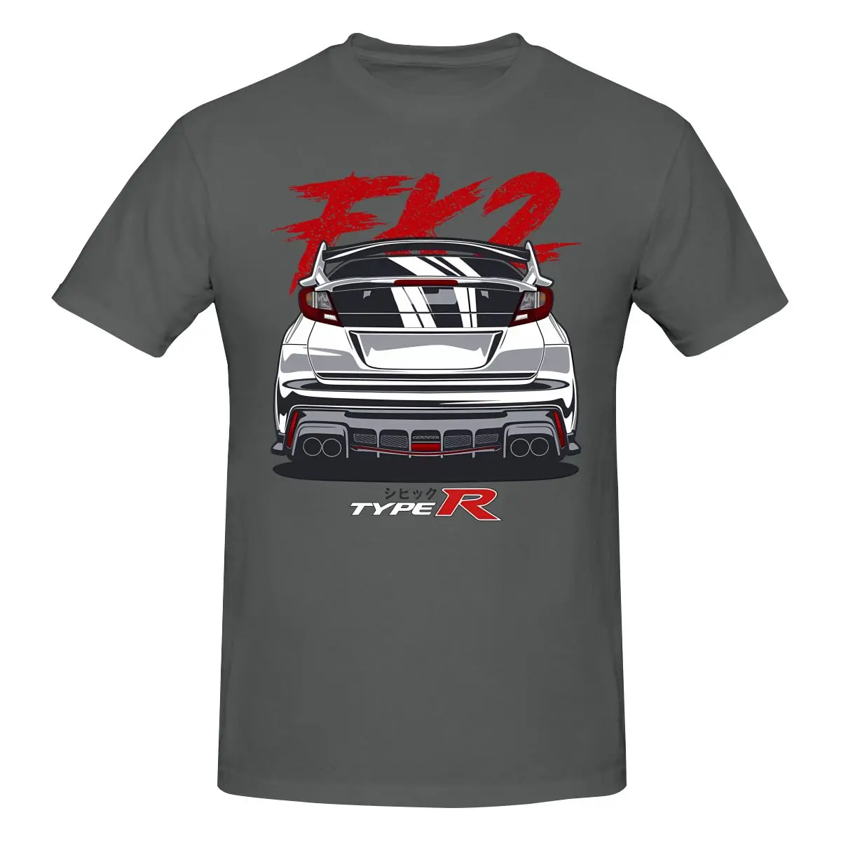 Funny Civic Type R FK2 Essential Men's T-shirt Printed Tops are loose and slim fit Women's T-shirts