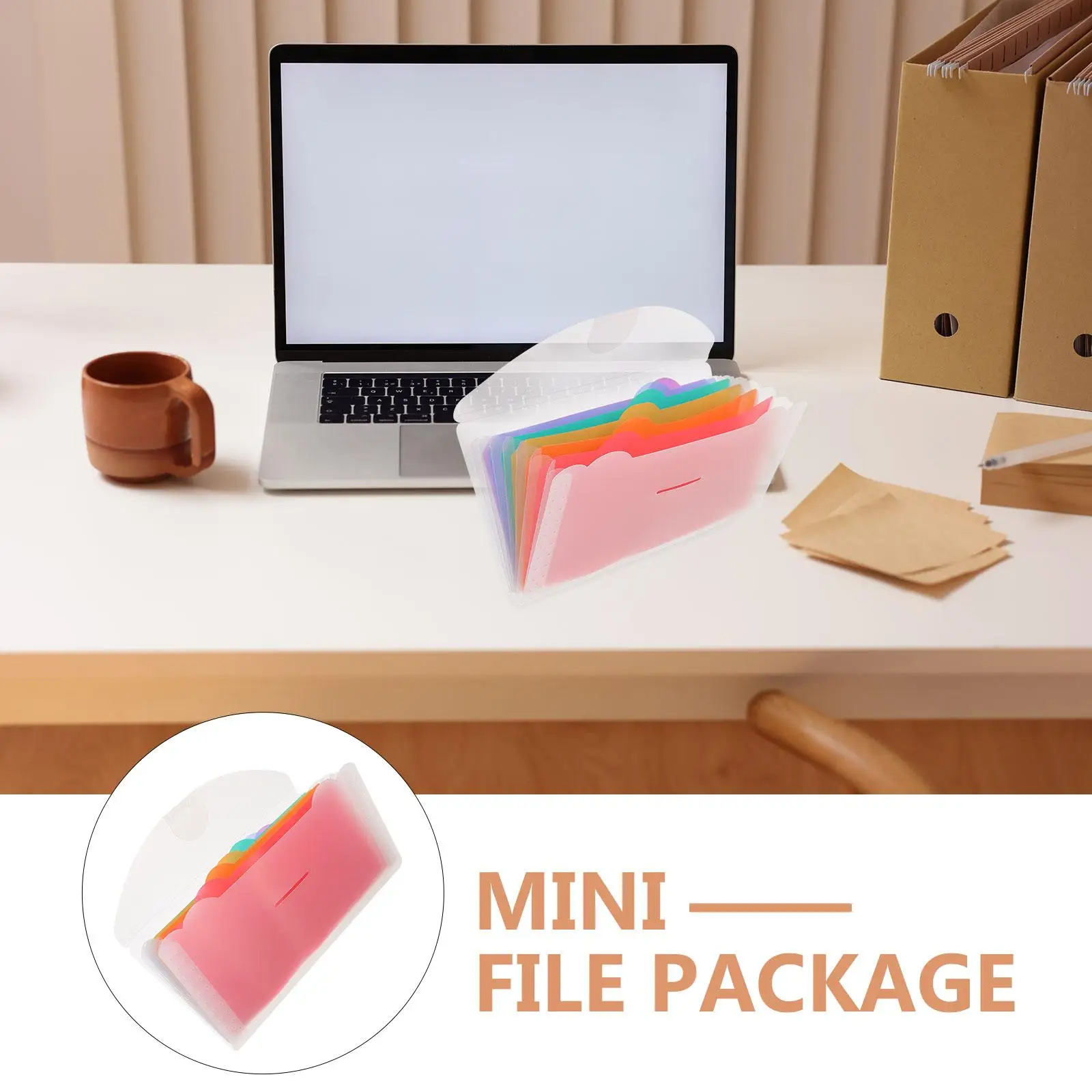 2Pcs 13Slot Accordion File Folder PP Material Tax Document ganizer Home Office Storage Portable Expanding Folder