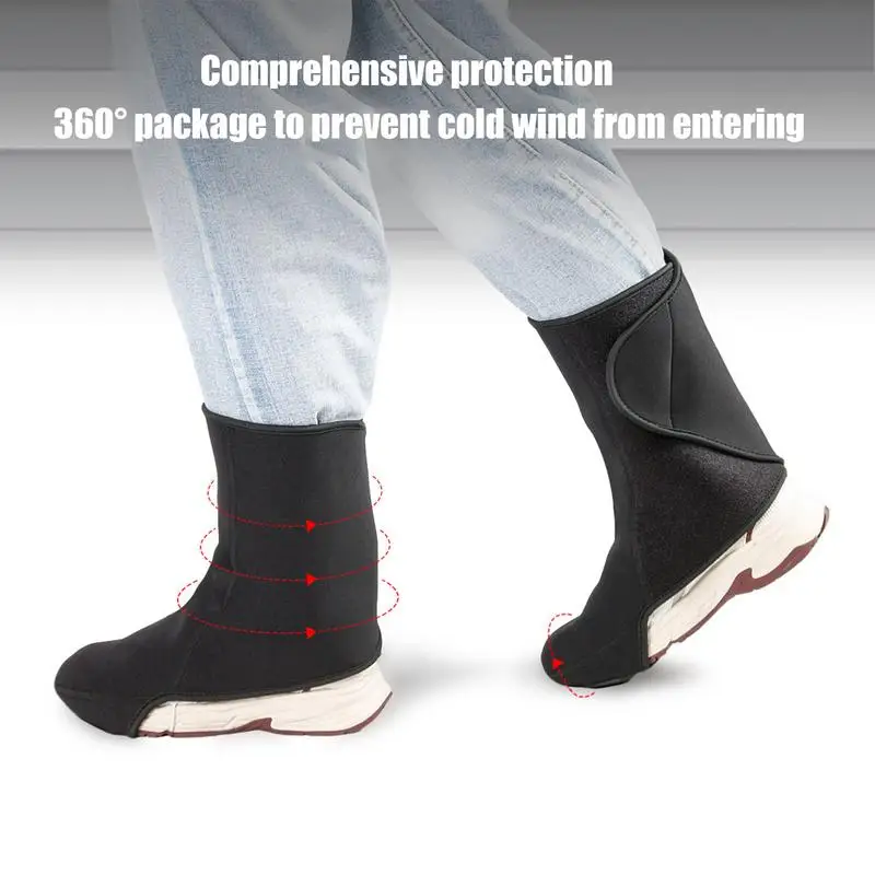 Rain Boot Covers 1 Pair Of Winter Overshoes For Motorcycle Shoes Boot Warmers Winter Sport Accessory Thermal Boot Covers Shoe