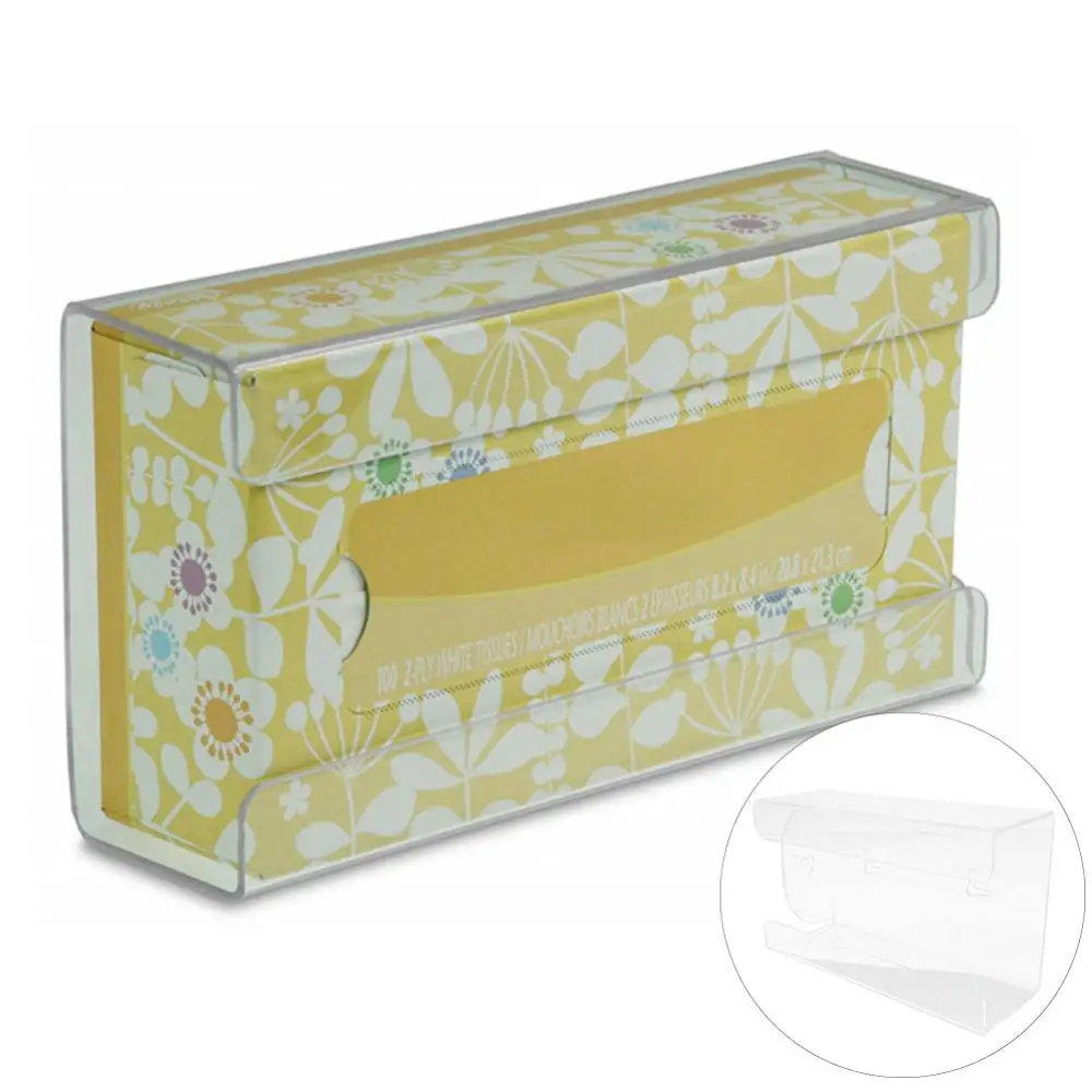 Kitchen Transparent Acrylic Wall Mounted Disposable Gloves Storage Box Organizer