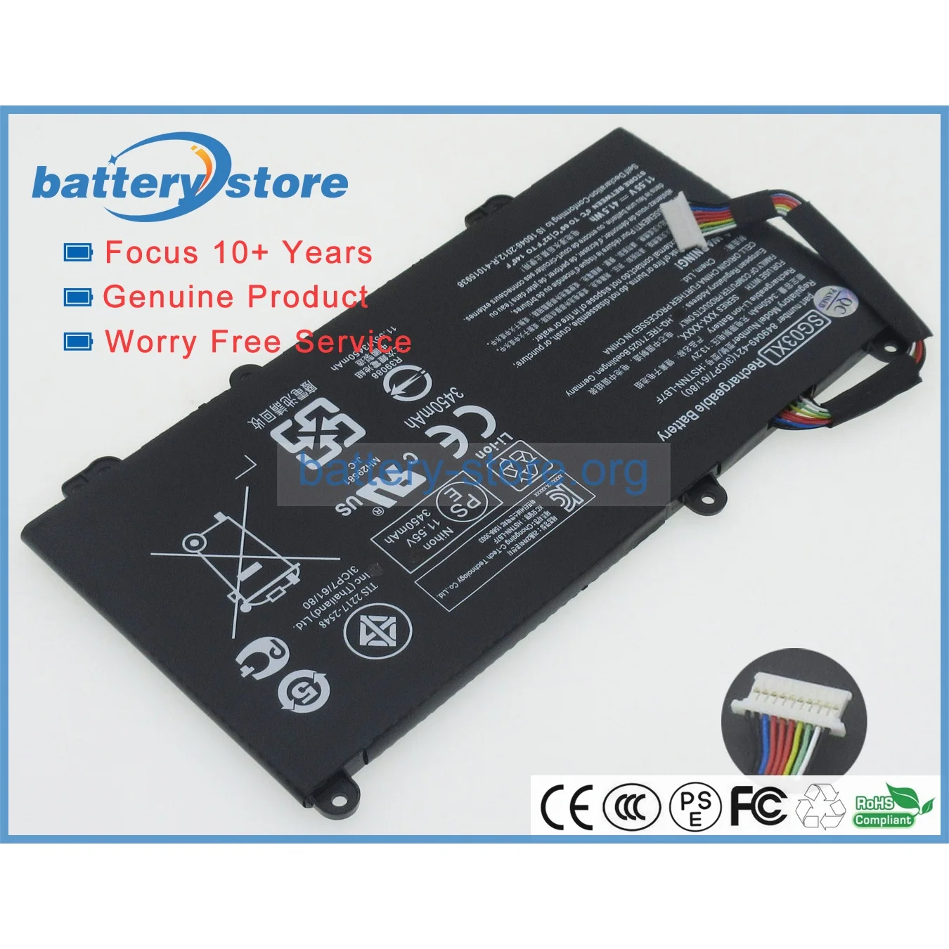 Imagem -01 - Baterias Originais Genuínas do Portátil Pilhas Sg03xlhstnn-lb7etpn-i12684904941849048-41849315850sg03061xl11.55v baterias originais genuinas do portatil pilhas sg03xlhstnn lb7etpn i12684904941849048 41849315850sg03061xl1155v 01