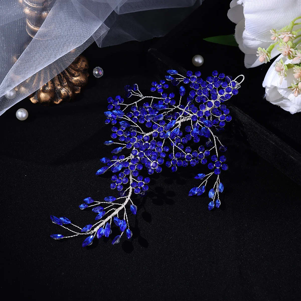 Fashion Handmade Crystal Rhinestone Hair Clips Hairbands Wedding Hair Accessories For Women Bride Headbands image 3