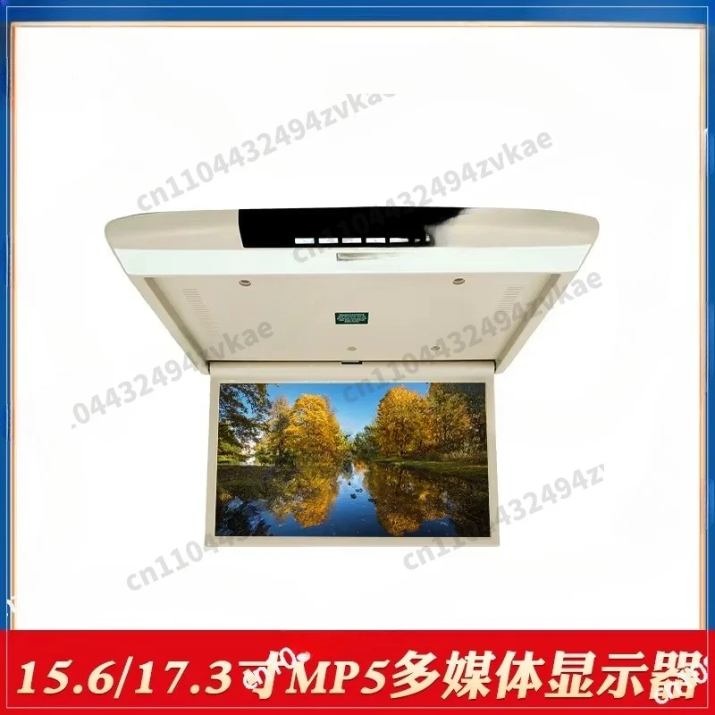 17.3 Inch Multimedia MP5 Video Playre Car Monitor HD LCD Screen Cars Ceiling TV Roof Mount Display  Mirror Link FM IR USB HDMI