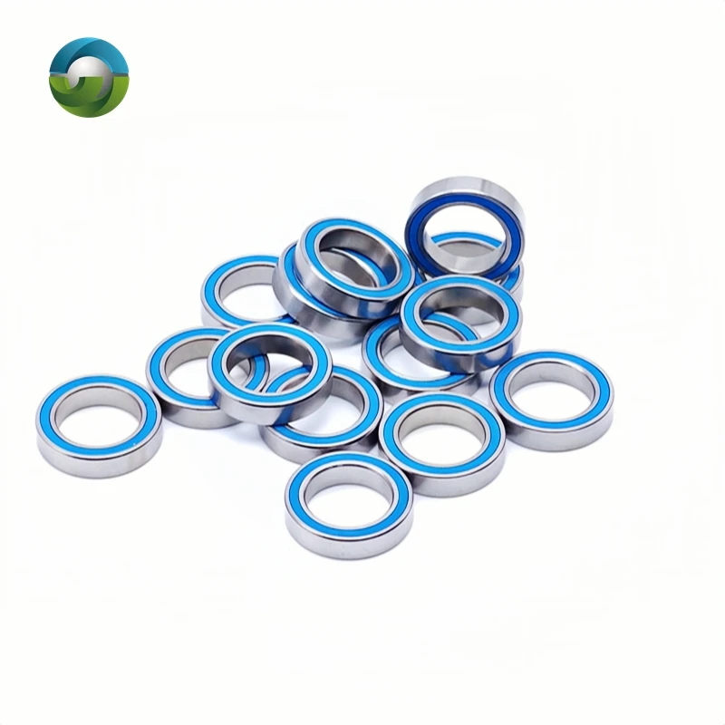 10PCS 6701RS Bearing ABEC-7 12x18x4 mm Hobby Electric RC Car Truck 6701 RS 2RS Ball Bearings 6701-2RS Blue Sealed image 5