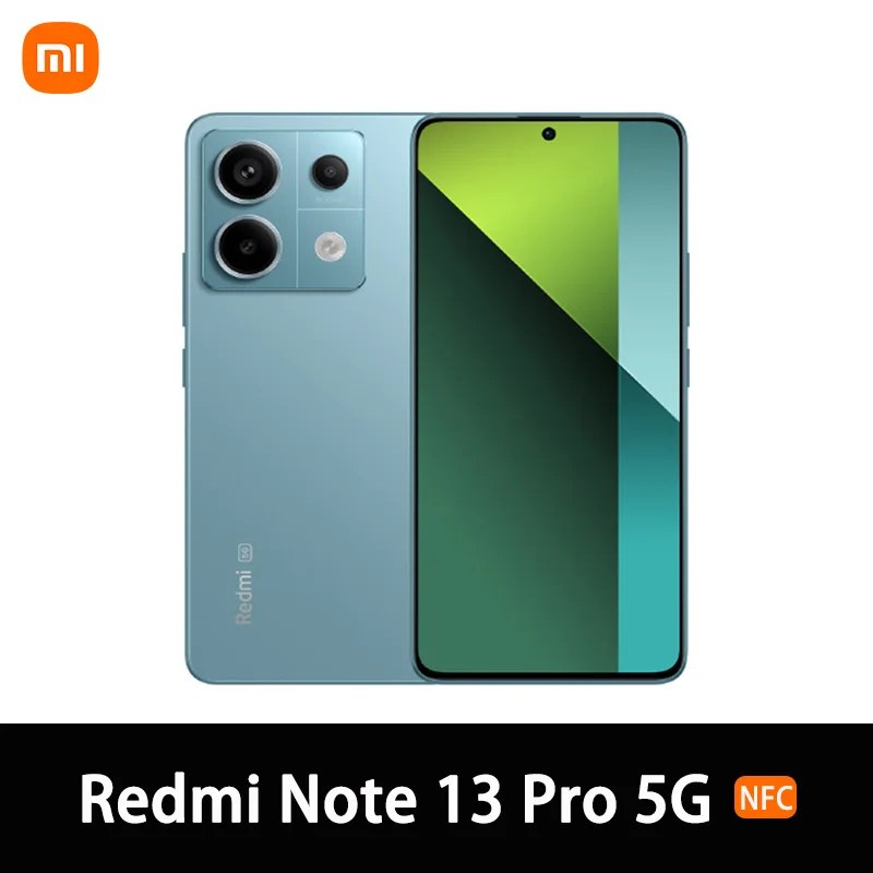 Xiaomi Redmi Note 13 Pro 5G,8GB RAM 256GB ROM，NFC,Snapdragon 7s Gen 2, 120HZ AMOLED display，200MP Camera，67W charging, 5100mAh battery，Local warranty