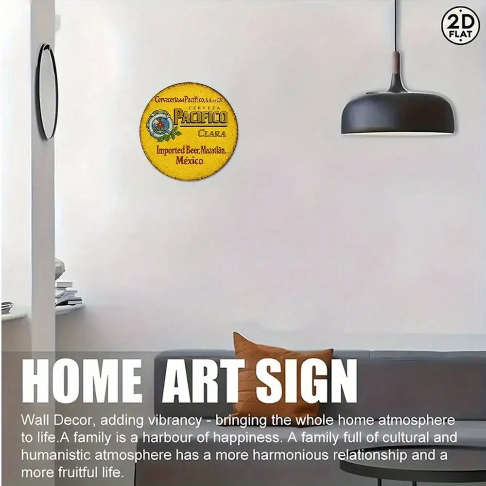 علامة معدنية كلاسيكية من Pacifico Clara Beer "استيراد المكسيكي" لوحة فنية جدارية لديكور الحائط #2
