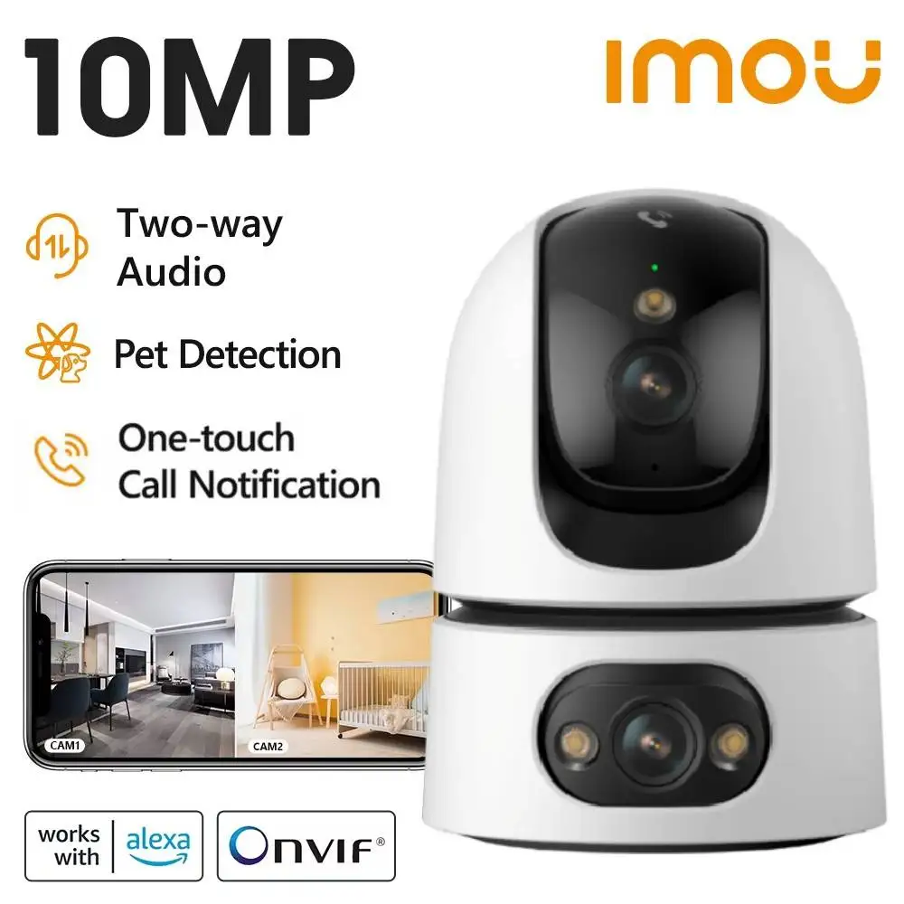 Imou Ranger dual Pro 10MP 3K Indoor camera One-touch call Human/Pet Detection Wifi Algo Play Security Surveillance IP Camera