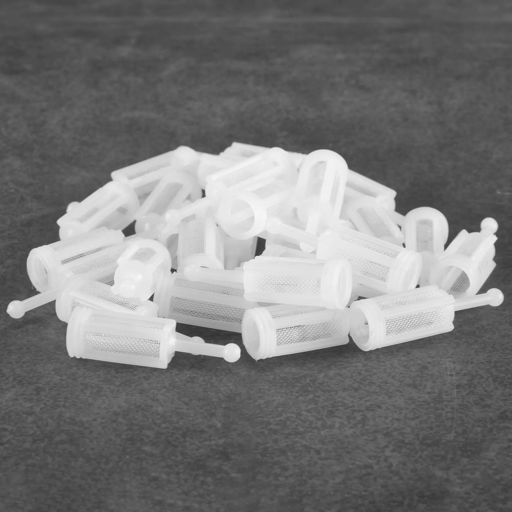 T19C 30Pcs Universal Spray Tool Filters Disposable HVLP Gravity Feed Paint Strainers Fine Mesh, White