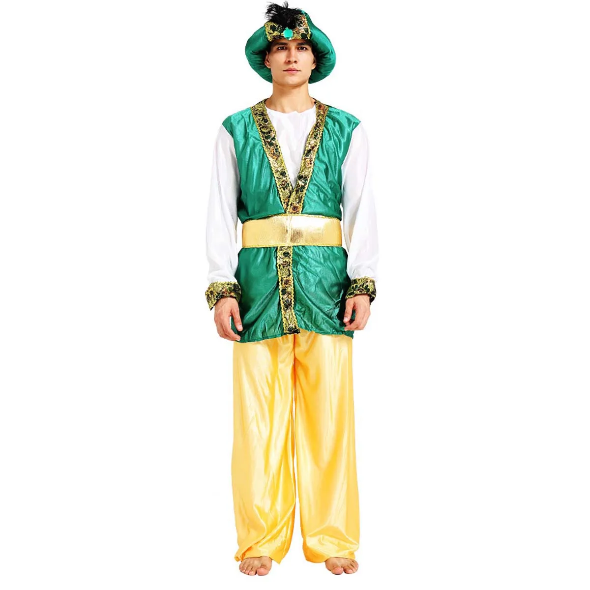 Halloween Party Men Boy Muslim Dubai Chief Costume