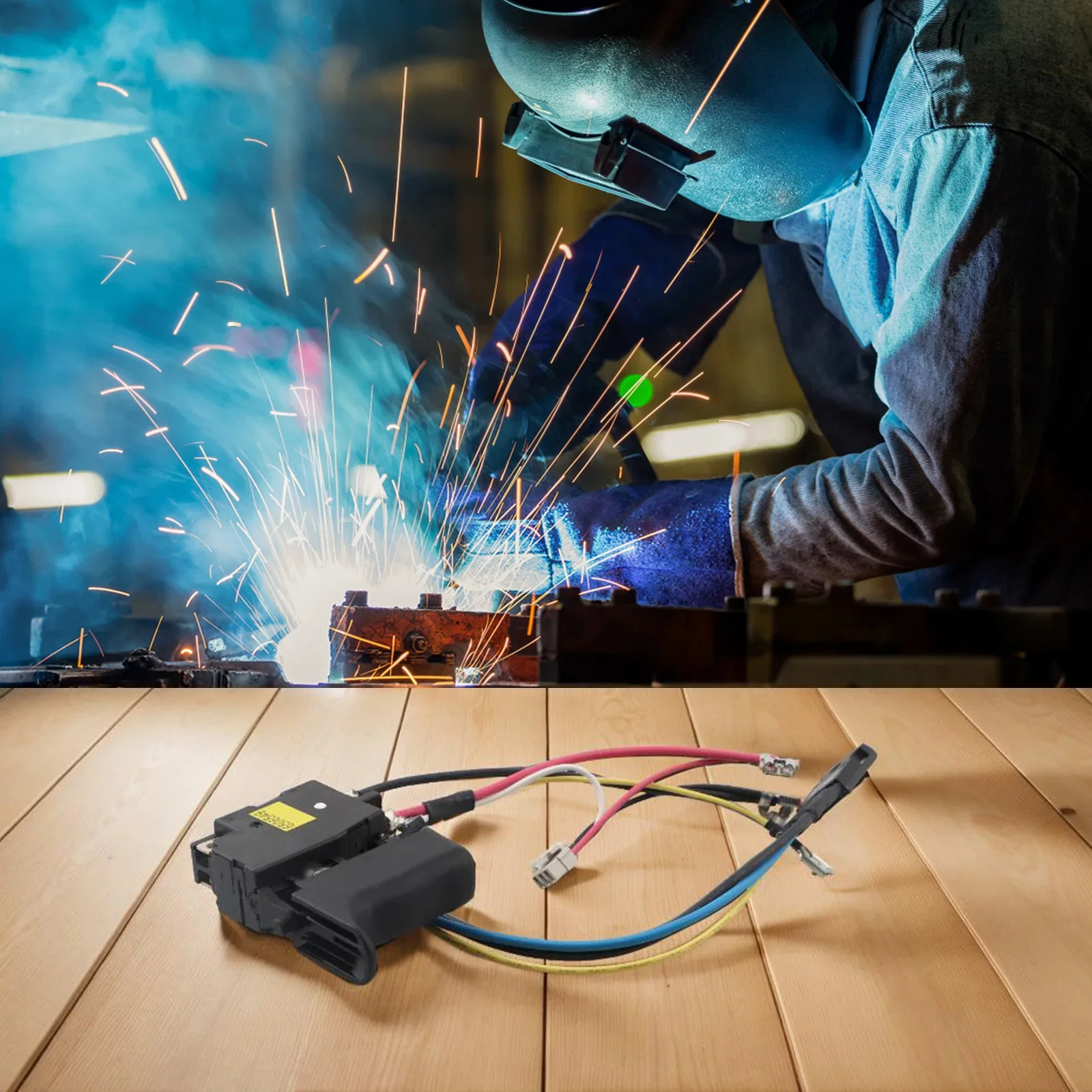 ブラック 6506549 スイッチ互換電動工具スイッチ 638882-6 交換用 DHR202 単一ユニットパッケージと互換性あり