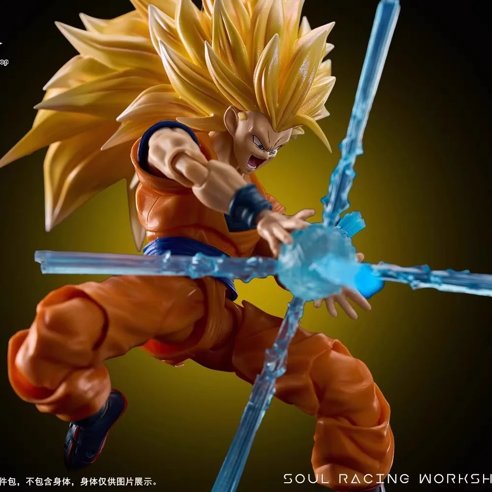 New SSW Scouti Workshop Dragon Ball SHF Super Saiya SSJ3 Super Saiyan Head Sculpture Special Effect Dragon Fist Collection Gifts