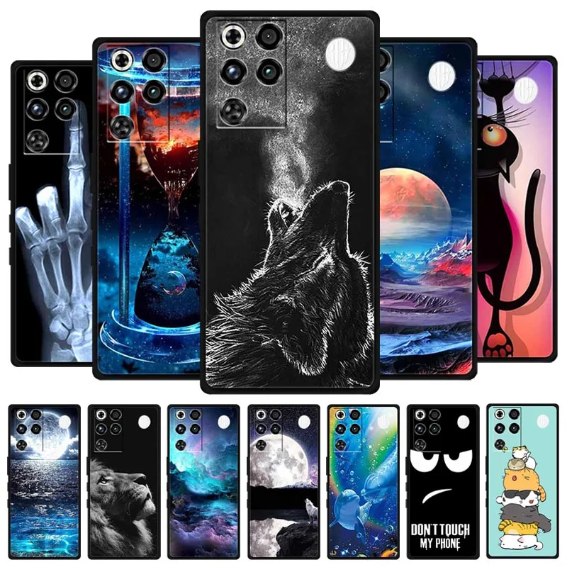 Phone Case For ZTE Nubia RedMagic11 Pro Global Version Cool Animal Case Silicone Soft TPU Protection Cover RedMagic 11 Pro 6.85"