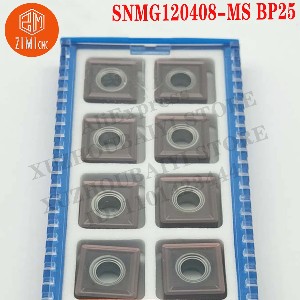 SNMG120408-MS BP25 SNMG 120408 MS External Turning Tool CNC Lathe Cutter Tools mechanical cutting tool Turning Carbide Inserts
