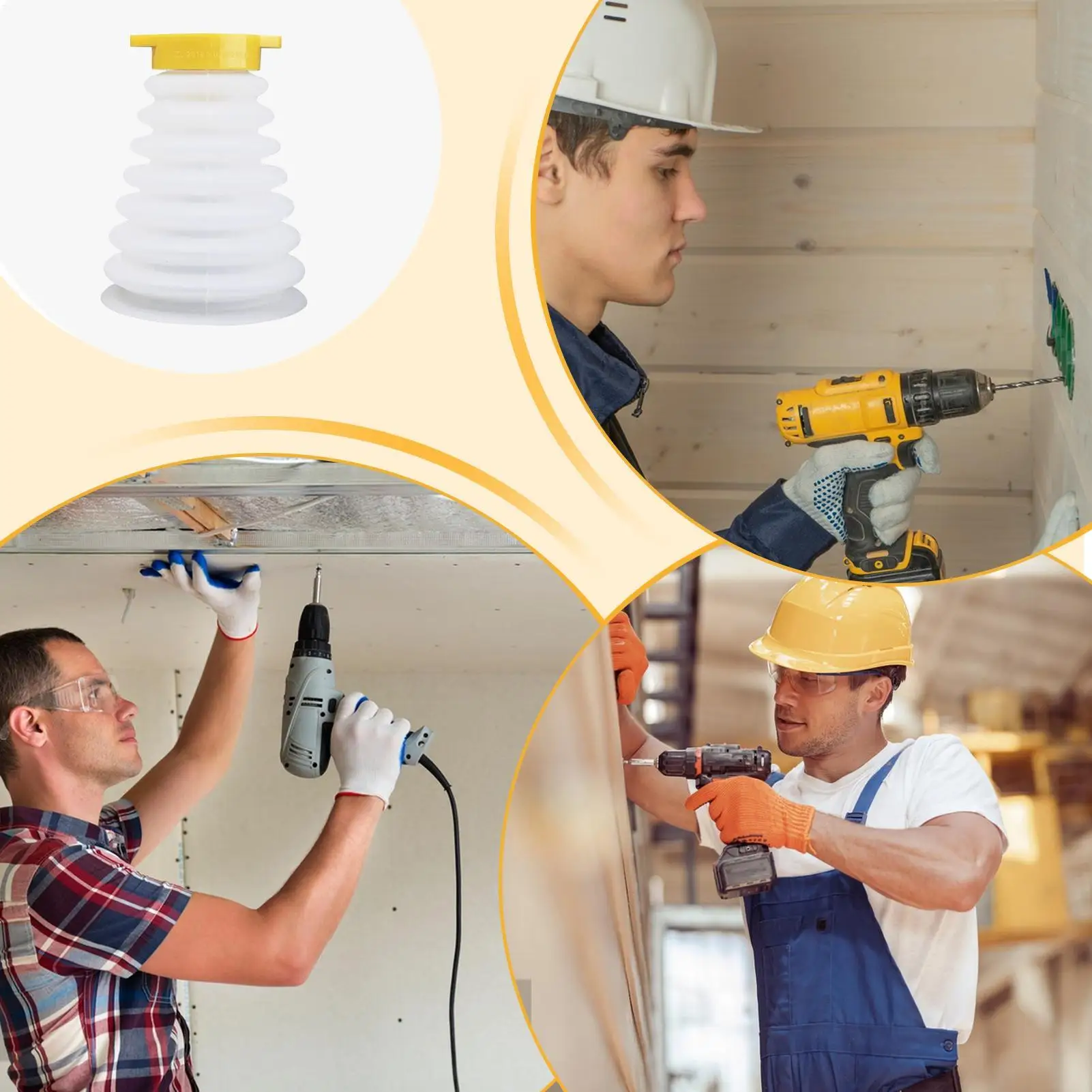Drill Dust Collector Drill Ash Bowl Multifunctional Electric Hammer  Dust Bowl Cover Drywall Dust Collector Dustproof 2 Styles