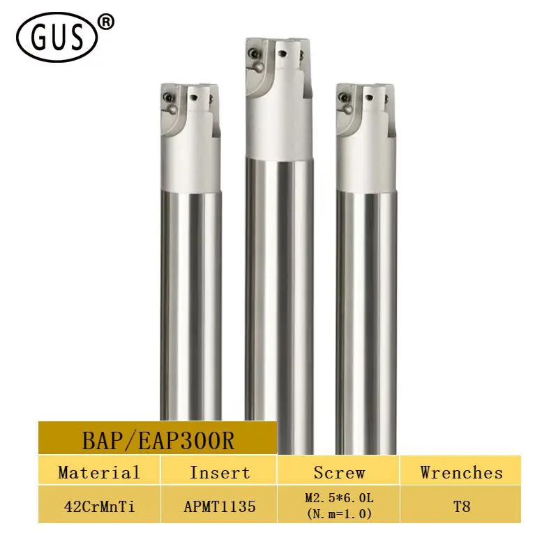 CNC 카바이드 APMT1135 밀링 인서트용 엔드 밀링 커터 바, BAP300R BAP EAP 300R C10 C12 C14 C16 C19 C20 밀링 공구 홀더