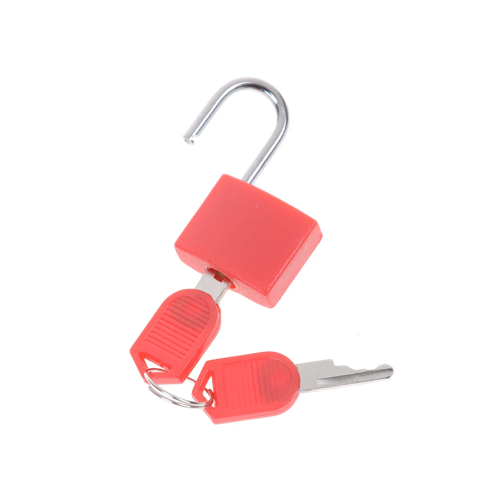 New 6 Colors Small Mini Strong Steel Padlock Travel Tiny Suitcase Anti-Theft Lock with 2 Keys