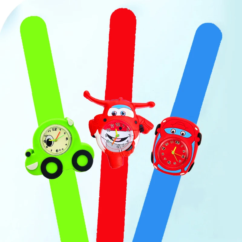 3D Cartoon Baby Watch for Kids, Birthday Gift, Old Girl, Boy, Children, Study Time, Toy Clock, Free Spare Battery