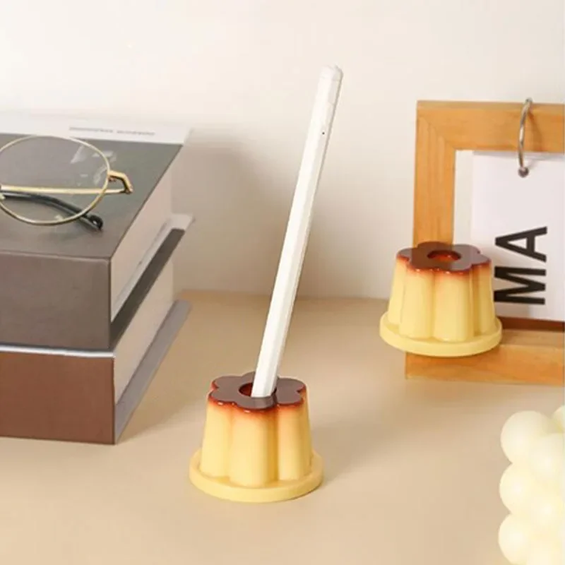 1PC Cute Pudding Jelly-shaped Multi-functional Pen/Pencil Holder for Students Suitable s a Makeup Brush/Toothbrush Holder image 6