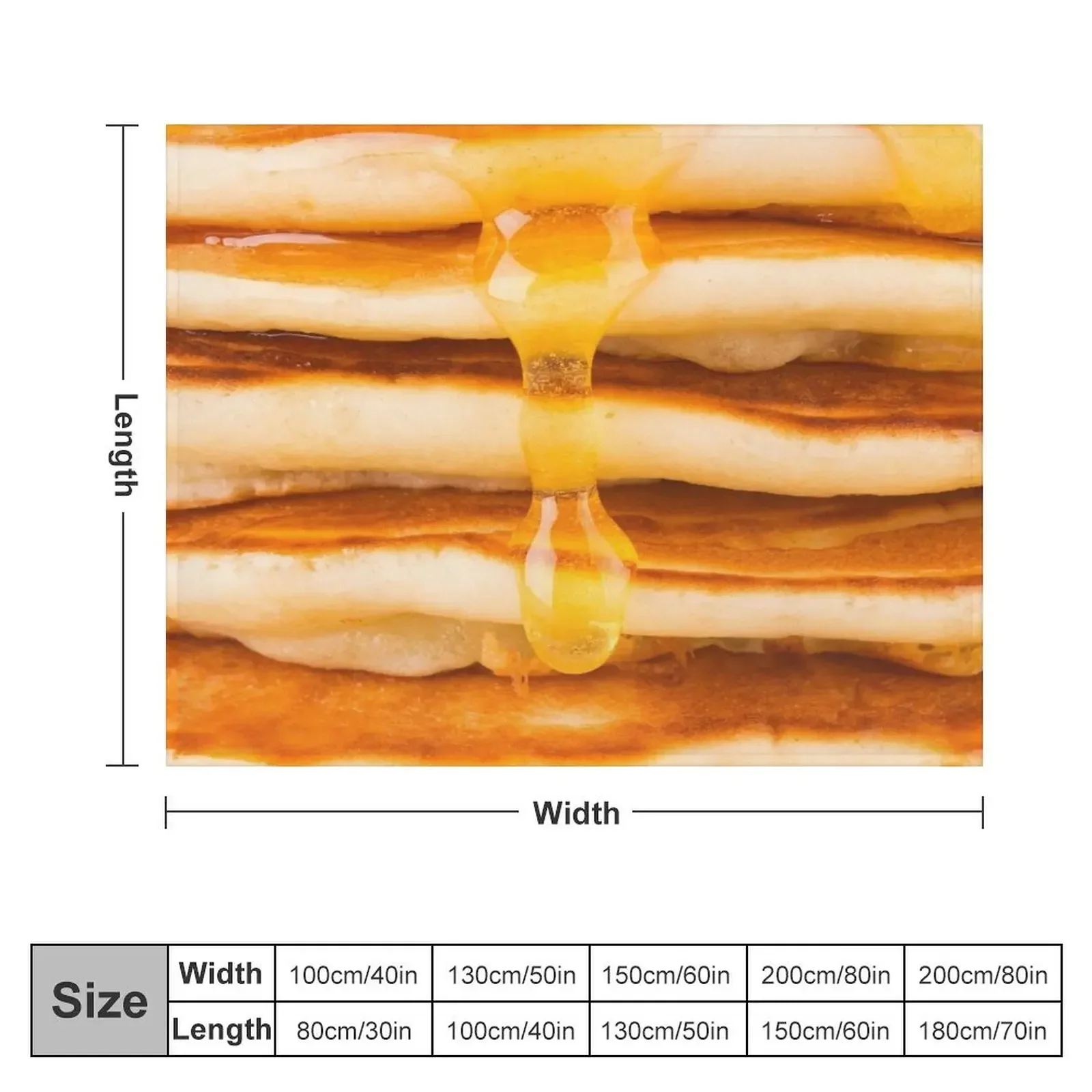 Pancakes Throw Blanket Warm blankets ands bed plaid Blankets