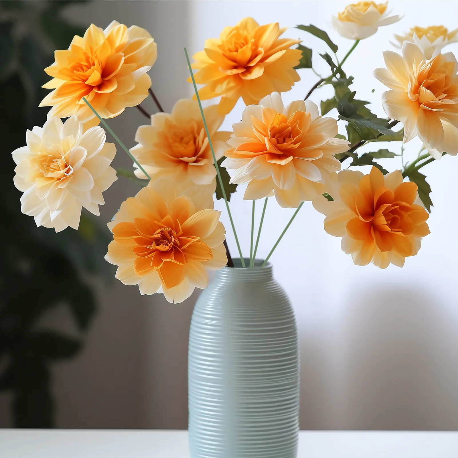 100Pcs 30Cm Premium Artificial Flower Stem Flexible Floral Support for DIY Wedding Bouquet Home Office Garden Decor