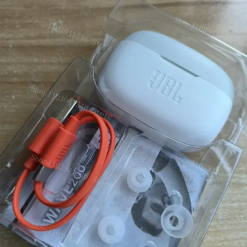 JBL WAVE 200TWS는 진정한 무선 이어버드를 갖춘 제품입니다. JBL W200 tws 블루투스 5.0 이어폰, 마이크가 있는 스포츠 헤드폰, HK 버전 썸네일 4