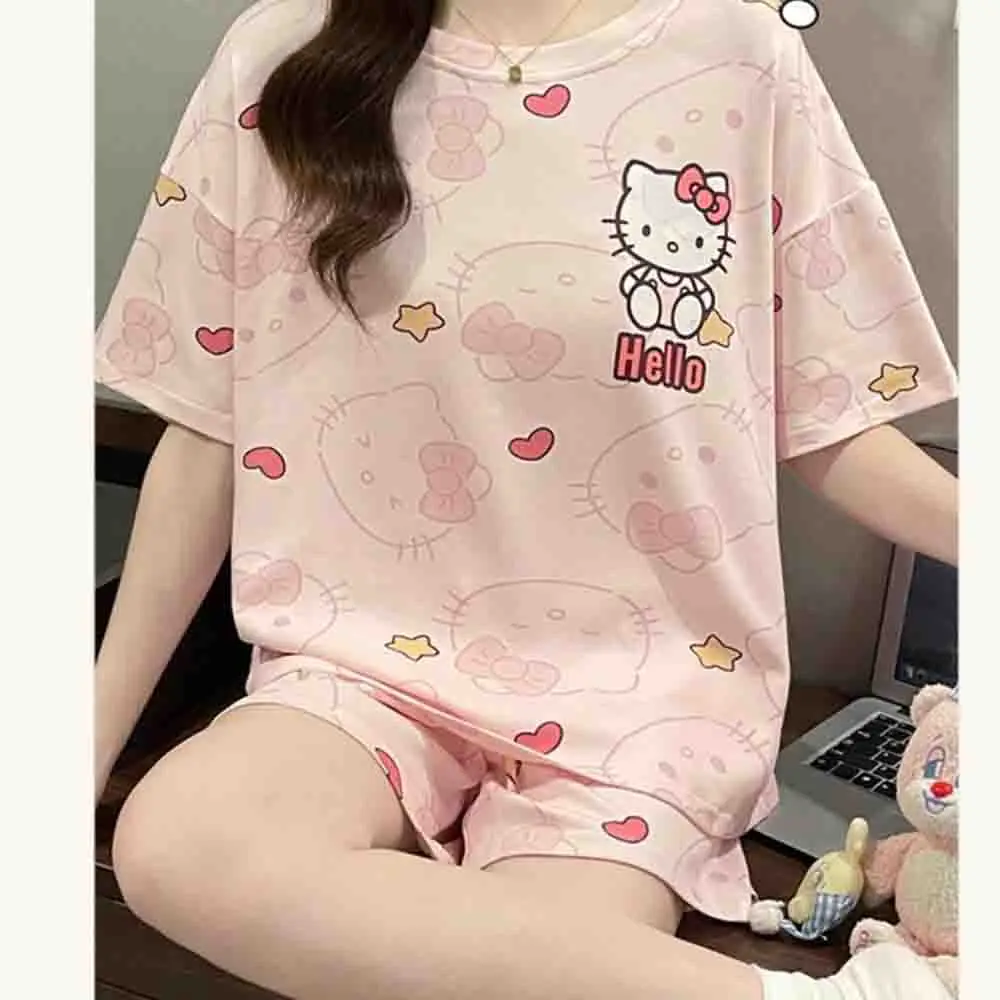 Sanrio Hello Kitty Schlafanzug 2-tlg. Sommer - close-up view